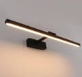 Modern LED Badrumsspegellampa Svart 50cm 10W-FA-