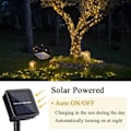 Miniatyrbillede 5 af 5: Udendørs solcelle-guirlandelys 20m 200 LED-guirlandelys 8 tilstande Wate