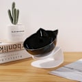 Miniatyrbild 7 av 10: Halkfri dubbel kattmatskål för hund transparent