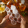 Miniatyrbilde 1 av 10: 2-pakks Isform for Isboller - Runde Isbiter, Iskubsform, Kuler, Plast transparent