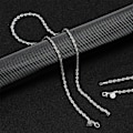 Miniatyrbillede 10 af 10: Twisted Rope Chain Halskæde 925 Sterling Sølv 24 TOMMER 24 TOMMER 24 inch
