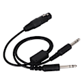 Pikkukuva 5 / 8: Airbus XLR - GA Dual Plug 5-nastainen kuuloke-adapterkaapeli Lentokonekuulokekabel 0.1