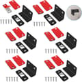 Skabsdørmagnet 6 stk Tynd magnetisk lås, Dørmagnet, Skabsmagnet (Sort)-XS1-
