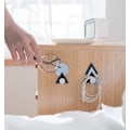 Miniatyrbild 2 av 4: 4 st geometriska självhäftande krokar väggmonterade klädhängare kreativa