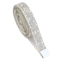 Pikkukuva 1 / 7: Kiiltävä Kristalli Strass Teippi Crystal Rhinestone Nauhat Vahva Itseliimautuva Teippi DIY-Koristeluun Valkoinen White 2.2cm