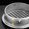 Miniatyrbilde 4 av 8: 75MM 201 Rustfritt Stål Vegg Ventilasjonsgitter Eksteriør Rund Du 150mm