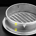Miniatyrbillede 4 af 5: 75MM 201 Rustfrit Stål Vægventilationsgitter Udendørs Rund Du 180mm