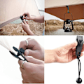 Miniatyrbillede 4 af 5: 10 stk. presenningclips, teltclips, poolpresenningstrammere til markiser