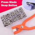 Miniatyrbild 3 av 5: Metall Tryckknappar Tång Set Fästelement Verktygssömnadsknappar 50pcs