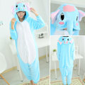 Miniatyrbild 4 av 6: Drak Onesie Vuxen Djur Enhörning Pyjamas Kostym Varm Mjuk Stitch Sovkläder Onepiece Vinter Jumpsuit Pijama Cosplay Rödögd Panda Red Eyed Panda XL(Height 178-188CM)