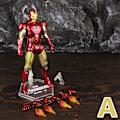 Pikkukuva 1 / 4: Zd Toys Marvel Iron Man Mk1 Mk2 Mk3 Mk4 Mk5 Mk6 Mk7 Mk42 Mk43 7\" Elokuva Actionfigur Iron-man Mark 1 2 3 4 5 6 7 42 43 Legends C MK6 A - Loose