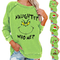 Miniatyrbilde 2 av 3: Dame Julgenser Grinch Vinter Langarmet Genser F F XL