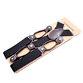 Miniatyrbillede 1 af 10: Suspenders Elastiske Suspenders SORT - spot sales Black