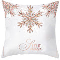 Miniatyrbild 1 av 2: 18' julrosa fodral Snowflake Case Soffa Heminredning #8