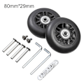 Pikkukuva 1 / 10: 2kpl Vaihda pyörät Matkalaukun pyörät 80MM*29MM-FA5- 80mm*29mm