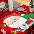 Miniatyrbild 3 av 5: Julduk, 140 x 210 cm, jultomte, festdekoration
