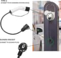 Miniatyrbilde 3 av 3: Type 2 til Schuko 16A EV Ladeadapter Hvit Svart-FA11-