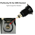 Miniatyrbillede 5 af 8: Motorcykel Aluminium DIN Hella Stik Dobbelt USB Hurtigoplader Adapter-FA3- A9