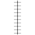 Miniatyrbillede 2 af 6: vidaXL Væghængt Vinstativ til 10 Flasker Sort Metal black 2920