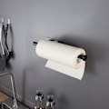 Pikkukuva 5 / 5: Keittiöpyyherullateline ilman porausta - Talouspaperiteline ruostumaton teräspyöräteline Musta paperirullateline keittiöön
