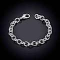 Pikkukuva 3 / 5: Rannekoru - Tyylikäs ja Kaunis Ketju/Linkki-Design silver