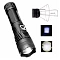 Miniatyrbillede 2 af 5: 12000 Lumen Ultra Kraftfuld LED-lommelygte, USB-genopladelig
