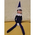 Miniatyrbillede 3 af 3: Elfdockan Julepynt Børnegave Overraskelse Plysjlegetøj Ferie Reindeer Elves Rosa Røde Farver_a Purple girl