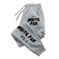 Miniatyrbild 4 av 6: Vita Fox Joggers Mode Baggy Byxor Män Kvinna Casual Sweatbyxor Bekväma Fitness Byxor Kvinnor Mjuk 2024 Nytt Mångsidig Mörkgrå Svart Dark grey black XL