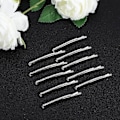 Miniatyrbilde 4 av 5: 10 stk Rhinestone Bobby Pins, Små Klare Krystall Bobby Pins Bulk Skinnende Hårklipp Brud Hårtilbehør Hårklipp Dekorasjon for Kvinner Jenter