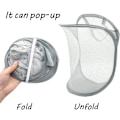 Miniatyrbillede 5 af 5: 2 Vaskeskurv Pop Up Vaskeskurv Opbevaring Kurv Foldbar Vask B