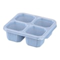 Miniatyrbild 10 av 11: 4-pack Snackcontainrar Delad Bento Snackbox 4 Fack R blue one-size