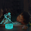 Miniatyrbillede 2 af 4: Ishockey 3D-lampe, Halo-sengelampe, optisk illusionsnatlys, laser