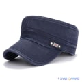 Miniatyrbild 1 av 4: Unisex Herr Army Cap Militär Peak Hat Justerbar Outdoor Hat Blue