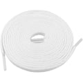 Miniatyrbillede 2 af 5: 5 par flade skolisser, 140 x 0,8 cm Hvide skolisser Dura
