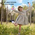 Miniatyrbild 3 av 7: Mini Karaoke Maskin för Barn Vuxna Portabel Bluetooth Karaoke Högtalare med 2 Trådlösa Mikrofoner, Perfekt Present för Flickors Födelsedag Familjefest
