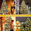 Miniatyrbilde 3 av 5: Juletrærlys, 400 LED-julelys med 8 lysmoduser & minnefunksjon, 2 meter x 16 lysstrenger med timerfunksjon & fjernkontroll Warm White-400led
