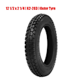 Pikkukuva 7 / 7: 12 tuuman renkaat 12 1/2 x 2 1/4 ( 62-203 ) Sopii moniin sähköisiin skoottereihin ja sähköpyöriin 12 1/2X2 1/4 Renkaat Inner Tube