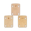 3 st Gitarrhalsskilar, Massivt Lönnträ Gitarrhals Skydd 0,25, 0,5 och 1 Grad Gitarr[D]-FA- Wood Color