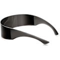 Miniatyrbillede 2 af 2: 80'er Futuristiske Cyberpunk Cyclops Visor Solbriller med