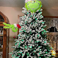 Miniatyrbillede 3 af 6: Julepynt Fuzzy Grøn Grinch Arm Ornament Holder T