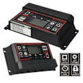 Miniatyrbillede 2 af 5: MPPT 12V/24V Solcelleladningsregulator USB Solpanel Regulator 20A