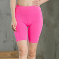 Miniatyrbilde 2 av 5: Kvinners Hurtigttørkende Yoga Biker Shorts - Slim Fit For Trening (Sommer). XL. Hvit