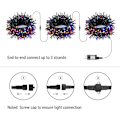 Miniatyrbilde 2 av 5: Fargerike utendørs lysstrenger, 30M 300 LED-lys 8 moduser Vanntette LED-lysstrenger for innendørs og utendørs, grønn ledning White light