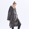 Miniatyrbillede 3 af 5: Oversized Sherpa Hoodie, Bærbar Hoodie Sweatshirt Tæppe
