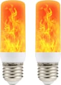 Flambulb | Liekkiefektilamput | Välkkyvä lamppu, 4 valaistustilaa LED E27-FA6-