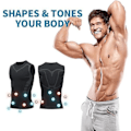 Miniatyrbilde 5 av 5: Ionic Shaping Vest, Kroppsformer for menn, 2023 ny versjon Ionic Shaping Vest for menn, komfortabel pustende issilke stoff Grå S
