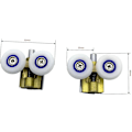Miniatyrbild 4 av 4: 4-pack Duschdörrsrullar - Duschrullar - Skjutspårsrullar - Mässingsstödararmar med 25 mm hjul för duschkabin, duschrum-FA5-