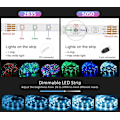 Miniatyrbillede 10 af 10: 5M - 44-tasters Bluetooth LED-stribe - APP-styring MultiC multicolor 5m smd5050 bluetooth led strip 18LED