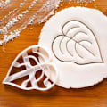 Miniatyrbilde 6 av 10: 4 stk Cookie Embosser Mold Biscuit Mold Agave Ivy
