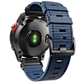 Miniatyrbilde 1 av 5: 22 26 mm Nylon Militär rem För GARMIN FENIX7 7X PRO 6 6X Mjuk slitstark remkropp För 965 Instinktiv ersättningsrem Dark blue